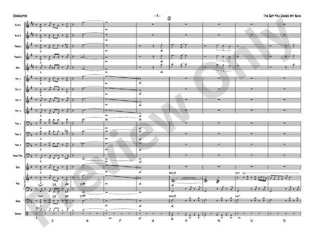 I've Got You Under My Skin - Jazz Ensemble Conductor Score & Parts(Digital Download)