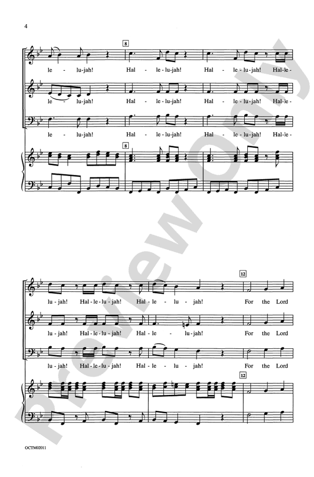 Hallelujah Chorus – 3-Part Mixed Choral Octavo (Digital Download)
