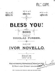 Bless You - Eb Major Vocal/Piano (Digital Download)