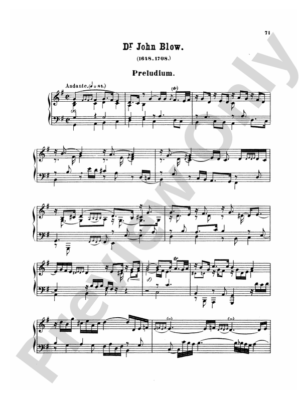 Blow - Twelve Compositions - Piano Solo (Digital Download)