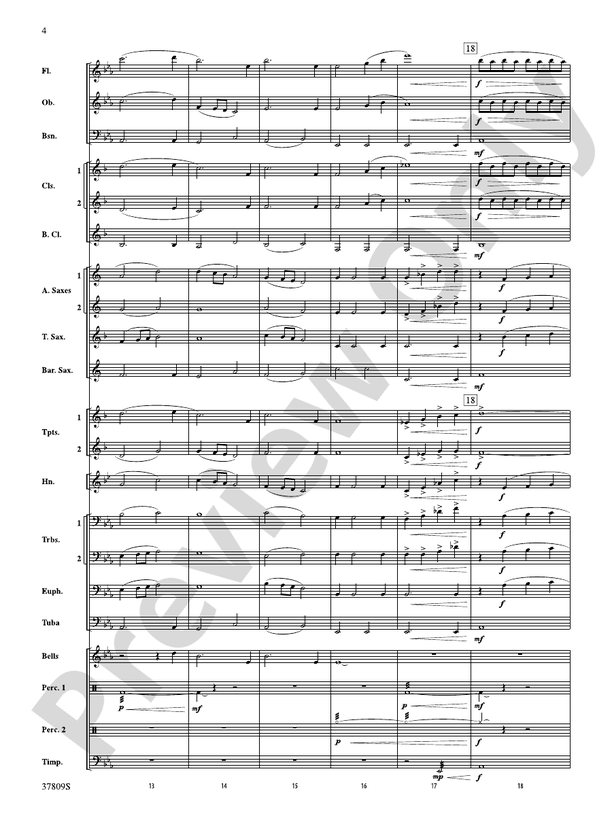 Reflections on a New Tomorrow - Concert Band Conductor Score & Parts (Digital Download)