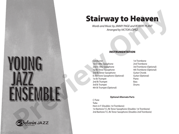 Stairway to Heaven - Jazz Ensemble Conductor Score & Parts (Digital Download)