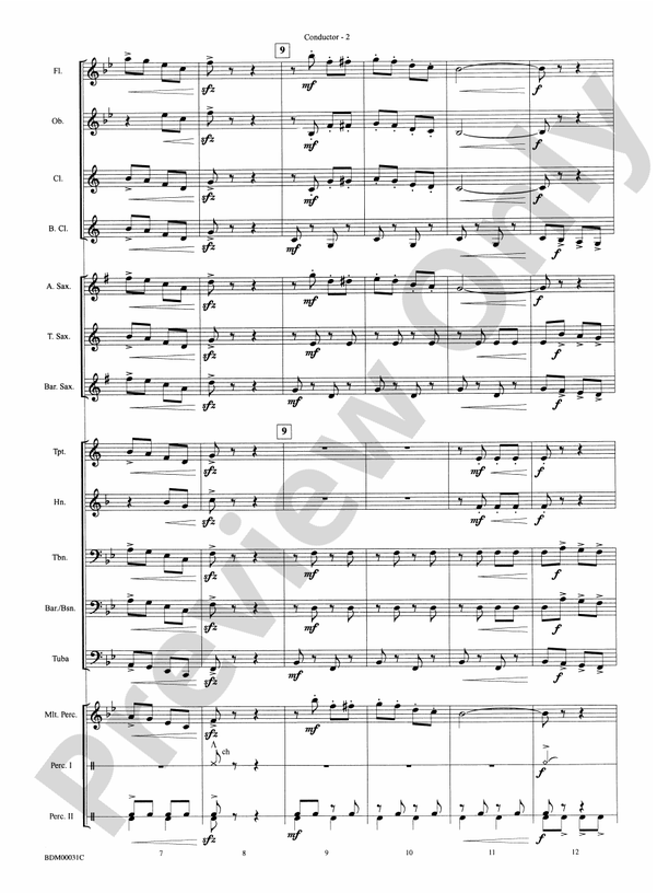 The High School Cadets - Concert Band Conductor Score & Parts (Digital Download)