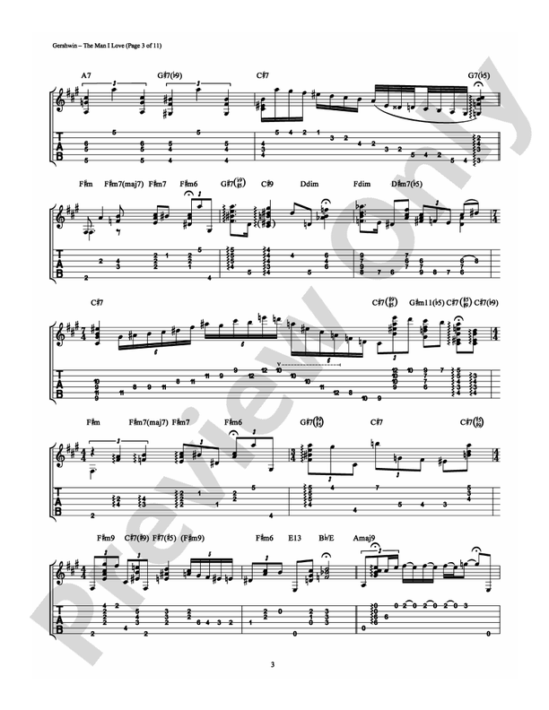 The Man I Love - Guitar Solo/TAB (Digital Download)