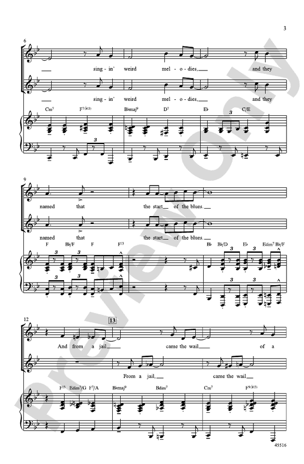 Blues Back to Back – SSA Choral Octavo (Digital Download)
