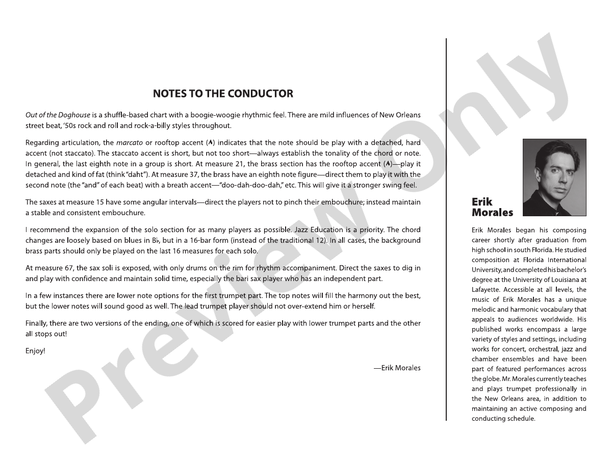 Out of the Doghouse - Jazz Ensemble Conductor Score & Parts(Digital Download)