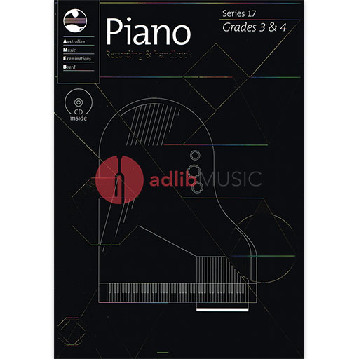 AMEB Piano Series 17 Grades 3-4 - Piano CD Recording & Handbook AMEB 1201102239