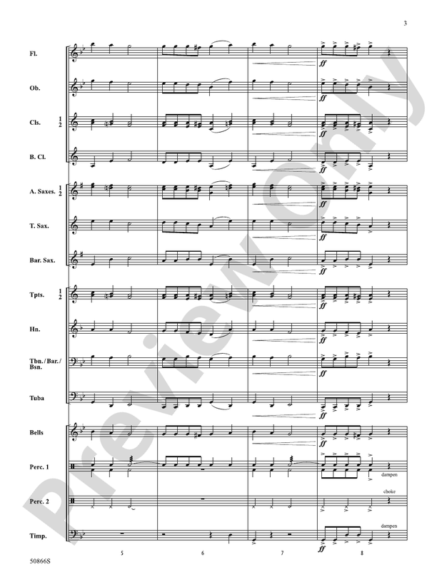French Chanson – Concert Band Conductor Score & Parts (Digital Download)