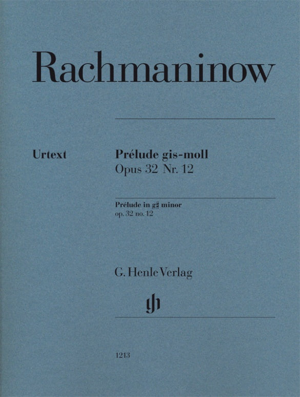 Rachmaninoff - Prelude G#min Op32/12 - Piano Solo Henle HN1213