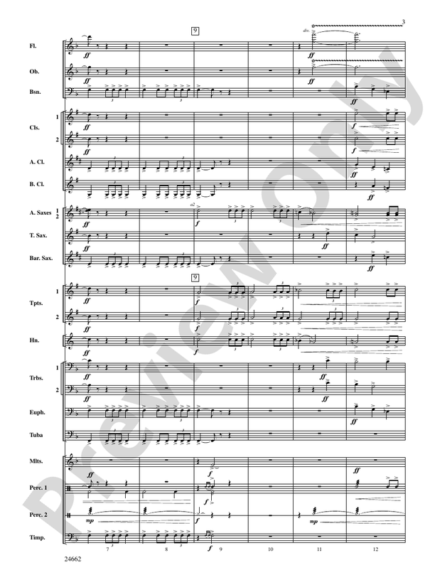 Timber City Trilogy - Concert Band Conductor Score & Parts (Digital Download)