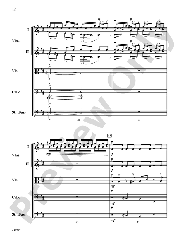Hemispheres - String Orchestra Conductor Score & Parts (Digital Download)