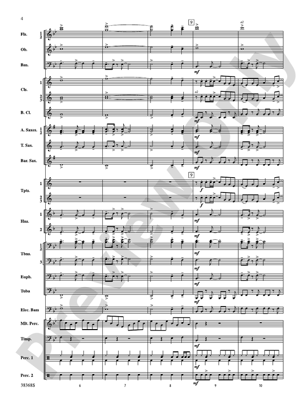 Last Friday Night (T.G.I.F) / The Edge of Glory - Concert Band Conductor Score & Parts (Digital Download)
