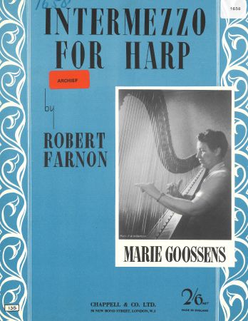 Intermezzo For Harp - Piano Solo (Digital Download)