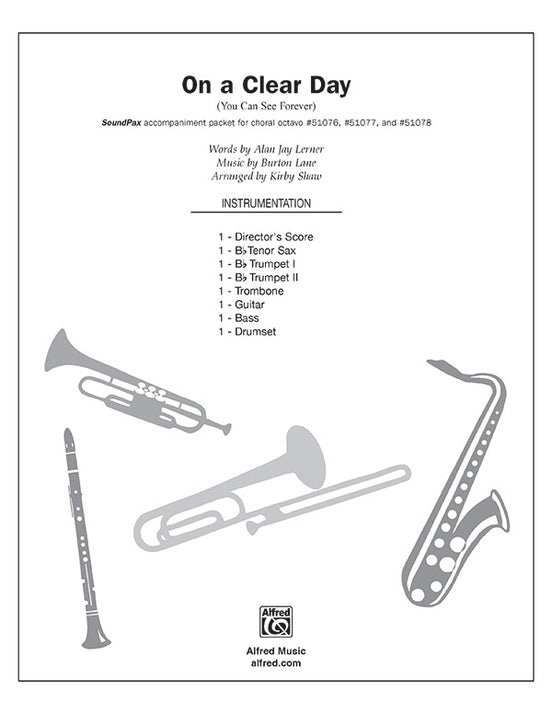 On a Clear Day – Choral SoundPax (Digital Download)