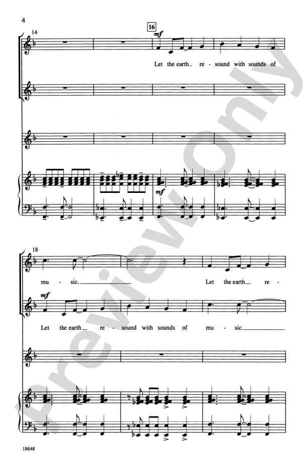 Let the Earth Resound – 2-Part/SSA Choral Octavo (Digital Download)