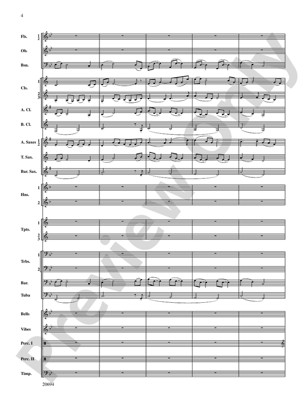 Ballade - Concert Band Conductor Score & Parts (Digital Download)
