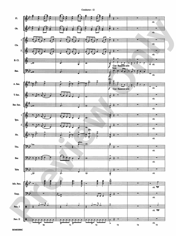 When Summer Takes Flight - Concert Band Conductor Score & Parts (Digital Download)