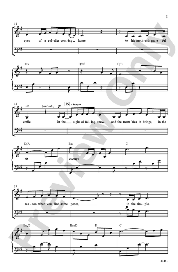December Prayer – SATB Choral Octavo (Digital Download)