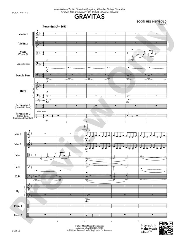 Gravitas – String Orchestra Conductor Score & Parts (Digital Download)