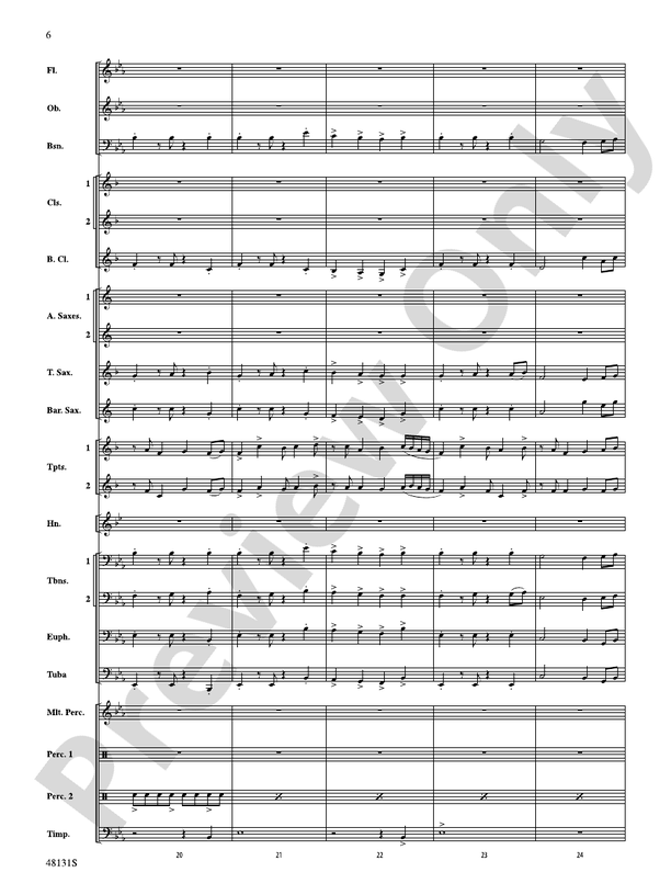 Ride Through the Valley - Concert Band Conductor Score & Parts (Digital Download)