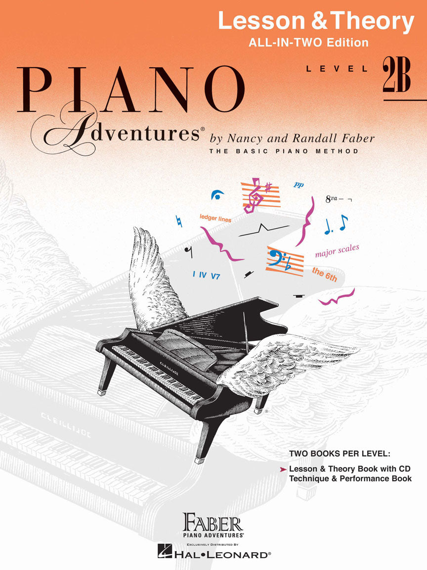 Piano Adventures All-In-Two Level 2B - Piano Lesson & Theory Book by Faber/Faber Hal Leonard 131004