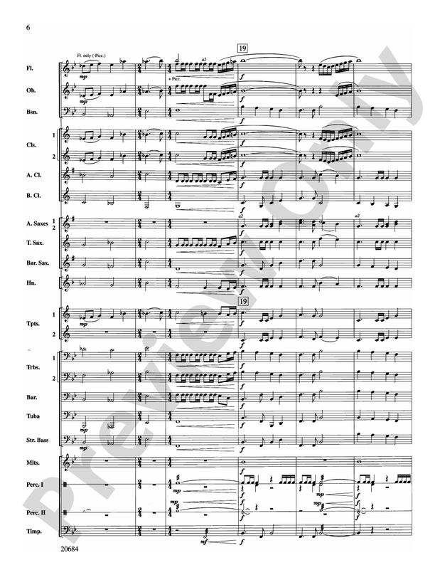 Flourish & Festivity - Concert Band Conductor Score & Parts (Digital Download)