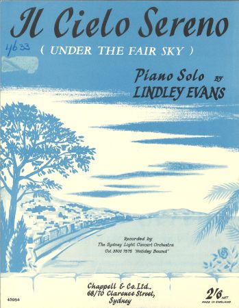 Il Cielo Sereno (Under The Fair Sky) - Piano Solo (Digital Download)