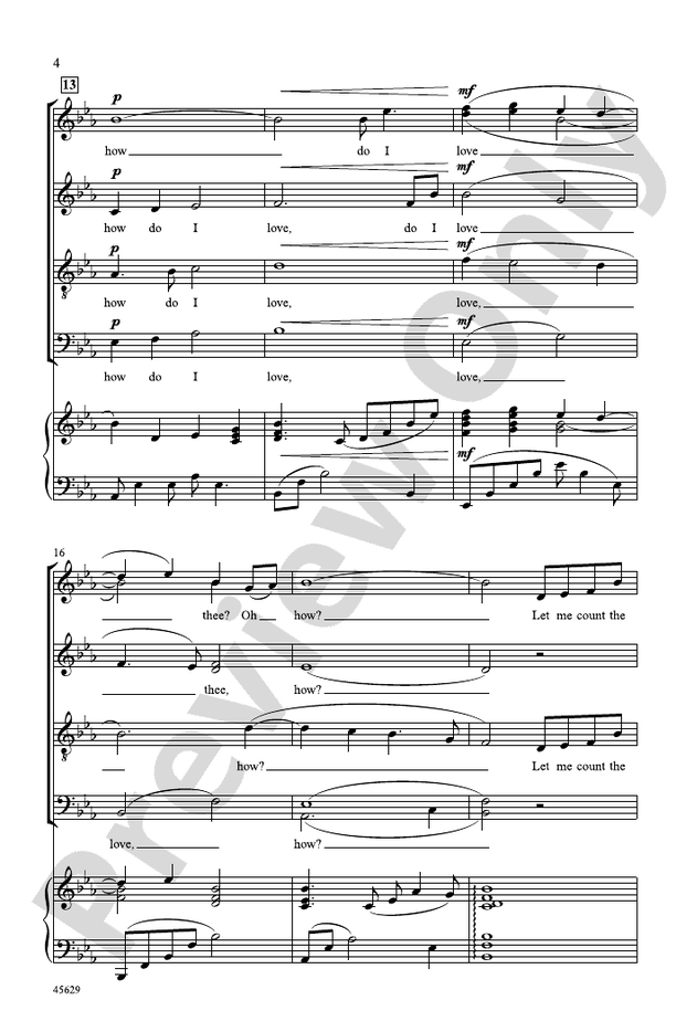How Do I Love Thee? – SATB Choral Octavo (Digital Download)