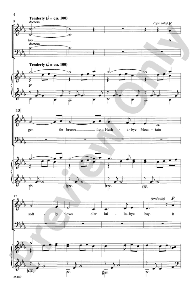 Hushabye Mountain (from the musical Chitty Chitty Bang Bang) – SATB Choral Octavo (Digital Download)