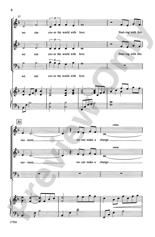 Cover the World with Love – 3-Part Mixed (with Sign Language) Choral Octavo (Digital Download)