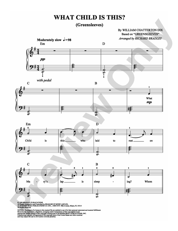 What Child Is This? (Greensleeves) - DSM-PS-0010017 - Easy Piano (Digital Download)