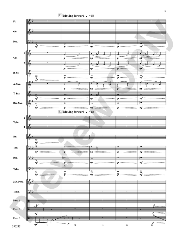 Sailing Onward Until Dawn - Concert Band Conductor Score & Parts (Digital Download)