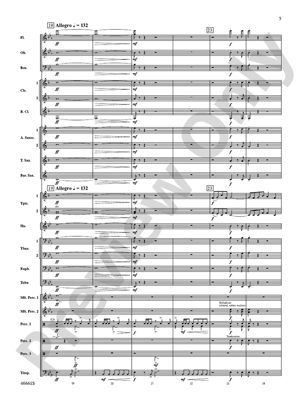 Nine Mile Saga - Concert Band Conductor Score & Parts (Digital Download)