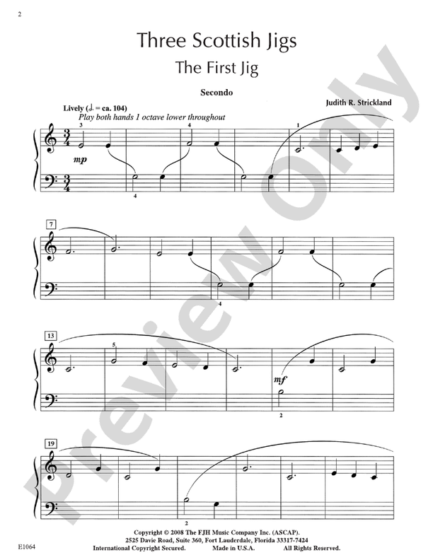 Three Scottish Jigs - Piano (Digital Download)