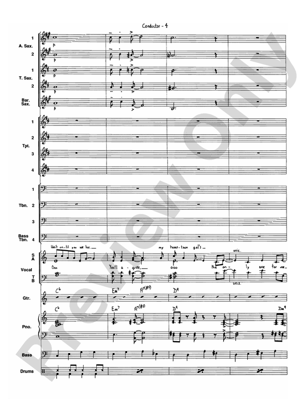 I've Got a Gal in Kalamazoo - Jazz Ensemble Conductor Score & Parts (Digital Download)