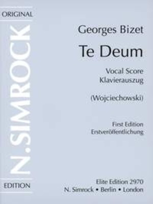 Te Deum Vocal Score - Georges Bizet - Classical Vocal Simrock