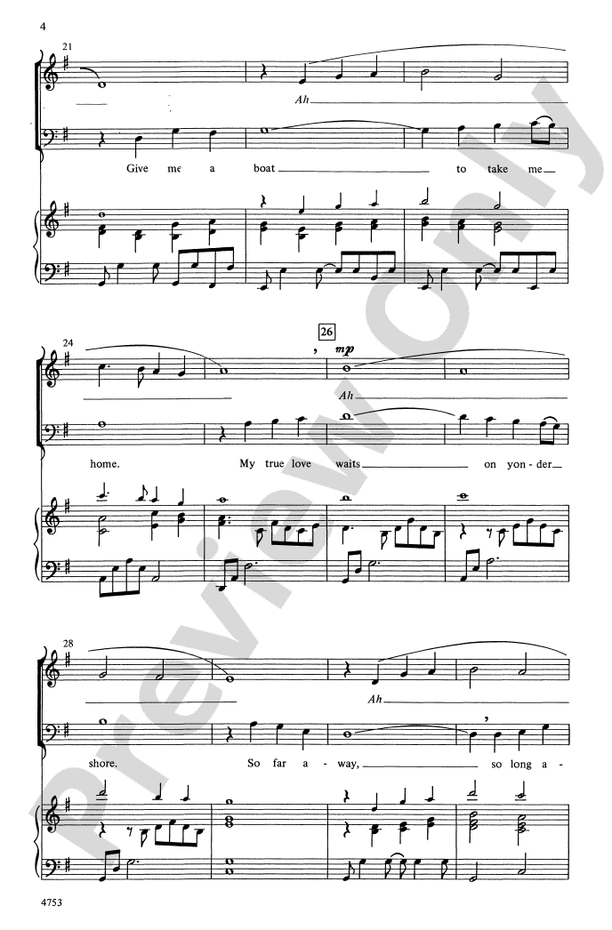 Cross the Wide Missouri - 3-Part Mixed Choral Octavo (Digital Download)