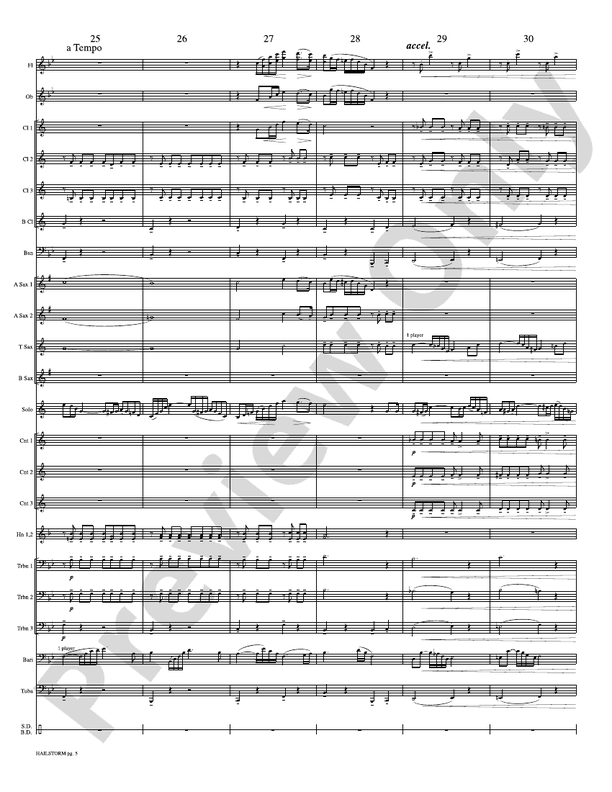 Hailstorm (Solo Cornet and Concert Band) - Concert Band Conductor Score & Parts (Digital Download)