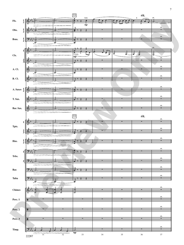 Primordial Overture - Concert Band Conductor Score & Parts (Digital Download)