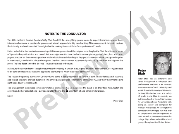 Act Your Age - Jazz Ensemble Conductor Score & Parts(Digital Download)