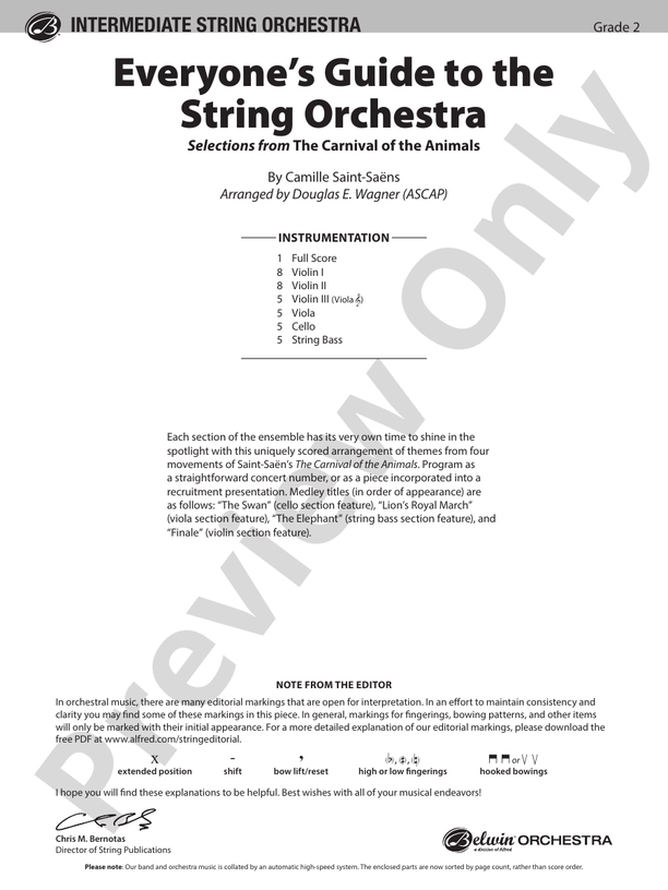 Everyone's Guide to the String Orchestra - String Orchestra Conductor Score & Parts (Digital Download)