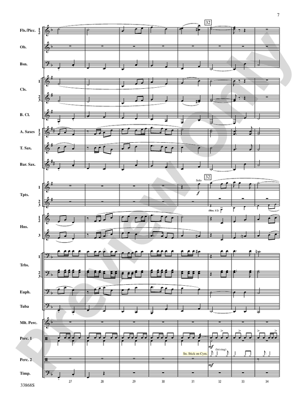Memor Vita! - Concert Band Conductor Score & Parts (Digital Download)