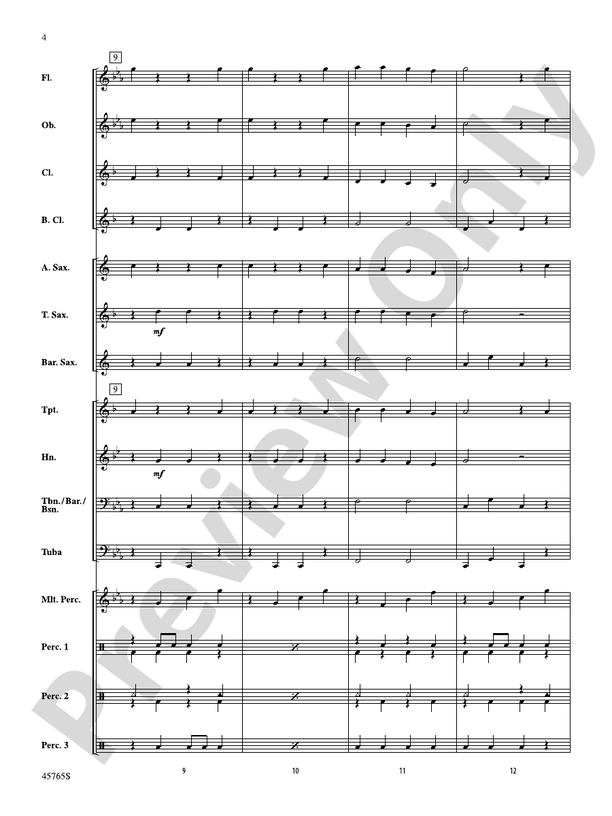 Zombie Dance - Concert Band Conductor Score & Parts (Digital Download)