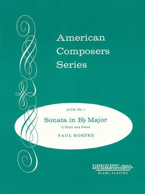 Sonata in B-flat Major - Flute Solo with Piano - Grade 4 - Paul Koepke - Flute Rubank Publications
