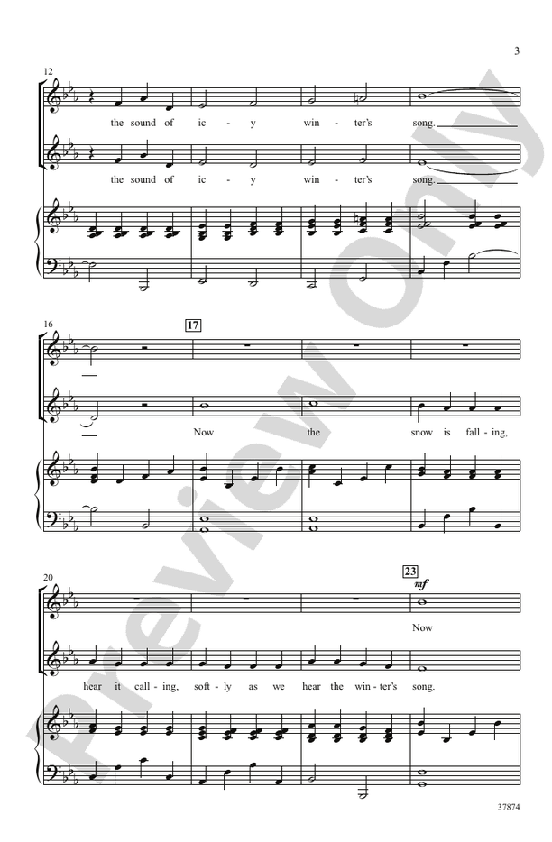 Eine Kleine Winter's Song – 2-Part Choral Octavo (Digital Download)