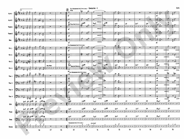Cute (Grade 4.5) - Jazz Ensemble Conductor Score & Parts (Digital Download)