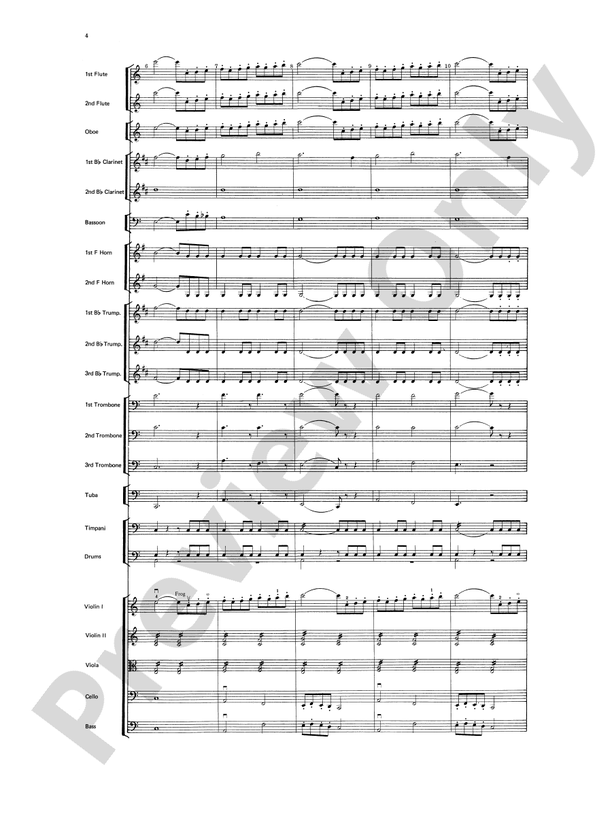 Beethoven's 5th Symphony, Finale – Full Orchestra Conductor Score & Parts (Digital Download)