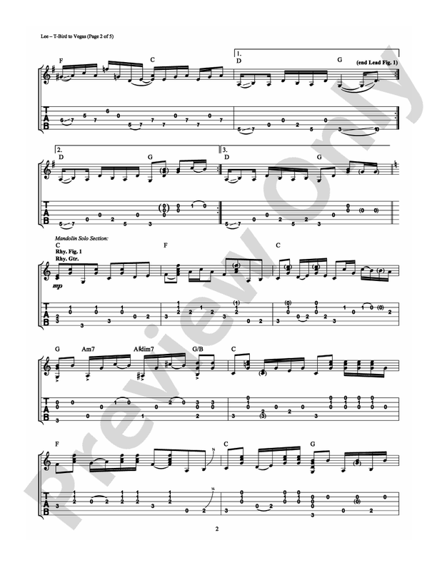 T-Bird to Vegas - Guitar TAB (Digital Download)