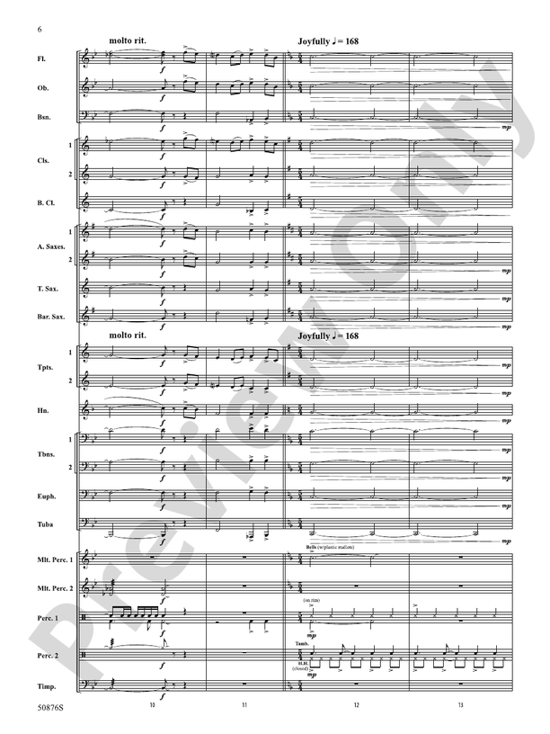 Joy Dance - Concert Band Conductor Score & Parts (Digital Download)