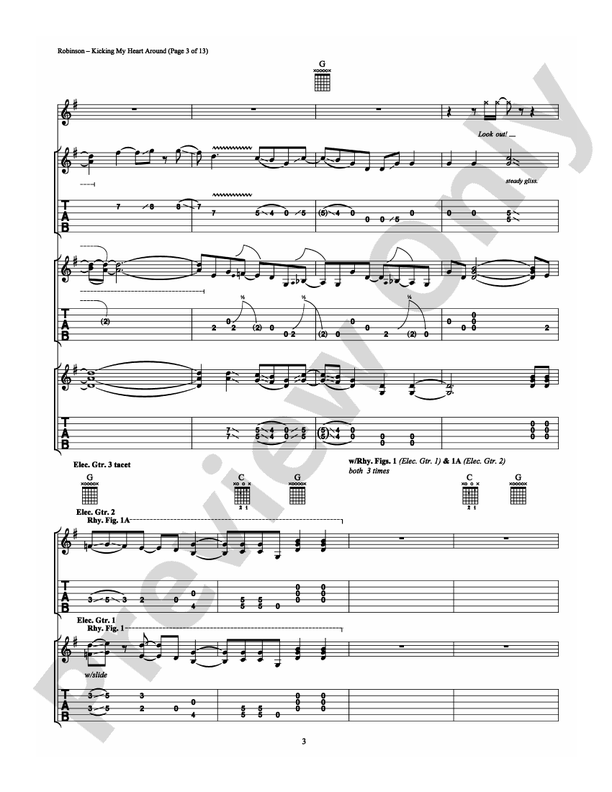 Kicking My Heart Around - Guitar TAB (Digital Download)